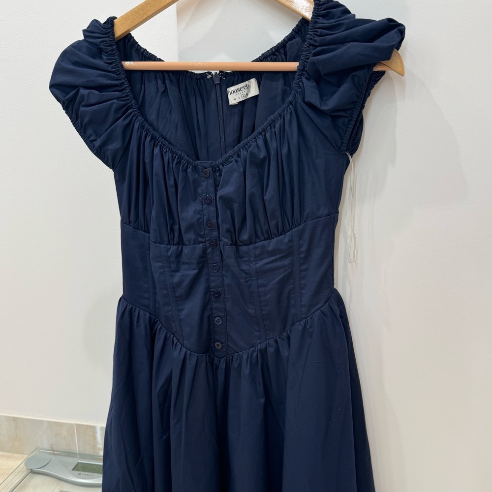 House of CB Nala dress in French navy